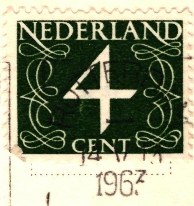972155	Rotterdam	Euromast	1963 Wederopbouw	Gelopen met zegel, Ophalen of Verzenden, 1960 tot 1980, Gelopen, Zuid-Holland
