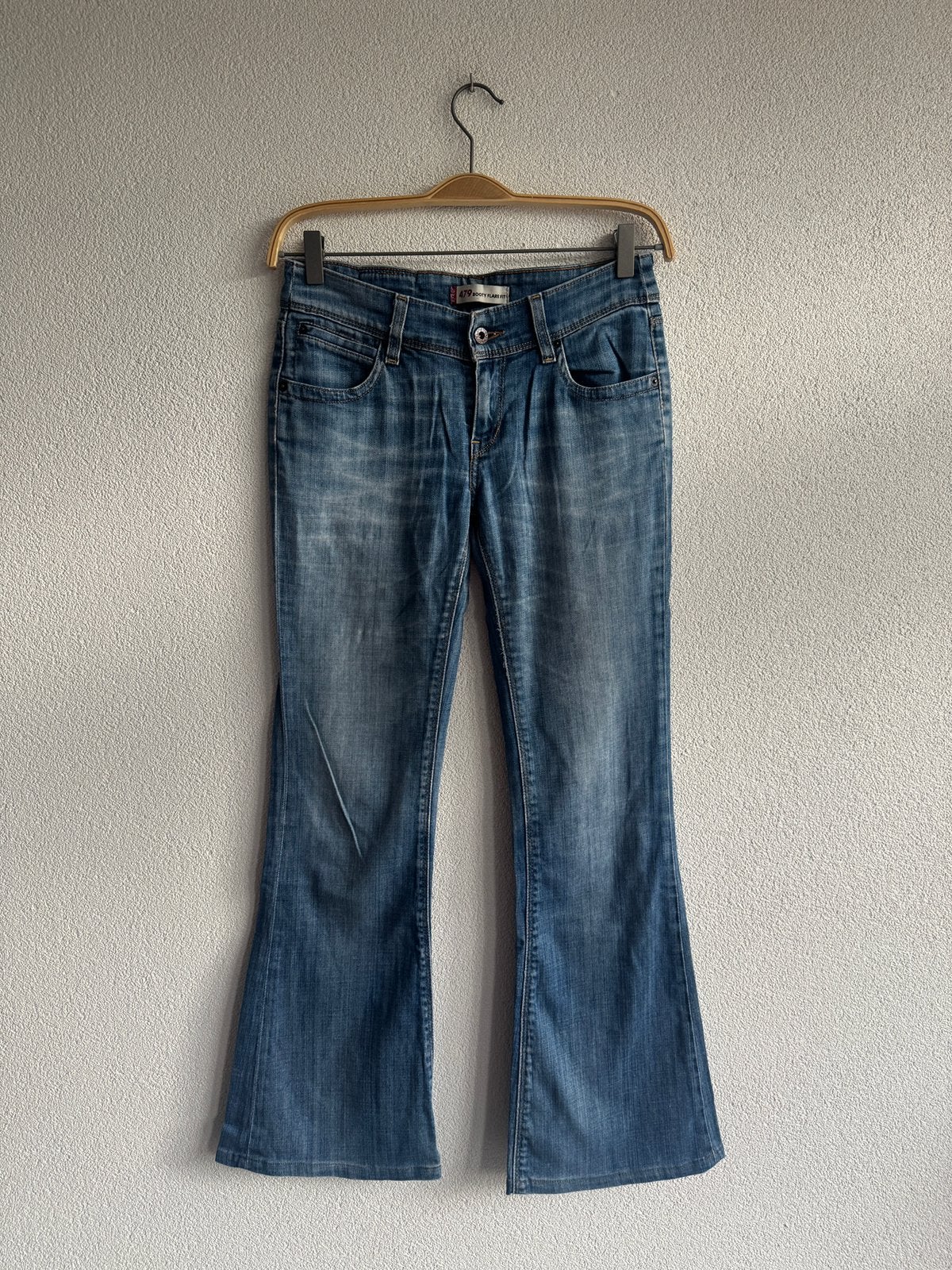 Vintage Levi’s 479 Booty Flare Fit denim jeans, Levi's, Blauw, Ophalen of Verzenden, Zo goed als nieuw