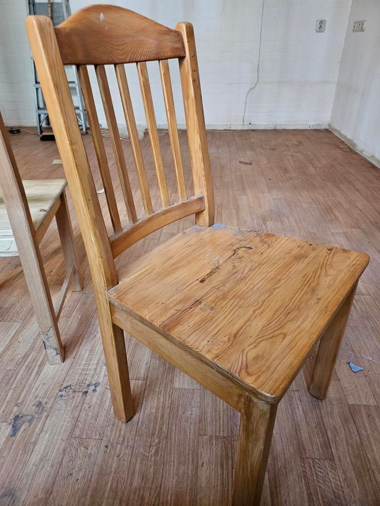 Grenen keukenstoelen - Robuust en tijdloos design, Huis en Inrichting, Stoelen, Ophalen, Gebruikt, Twee, Overige kleuren