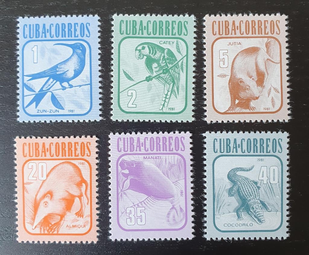 Cuba 1981 Dieren Vogels Michel 2606-2611 postfris, Verzenden, Postfris, Dier of Natuur