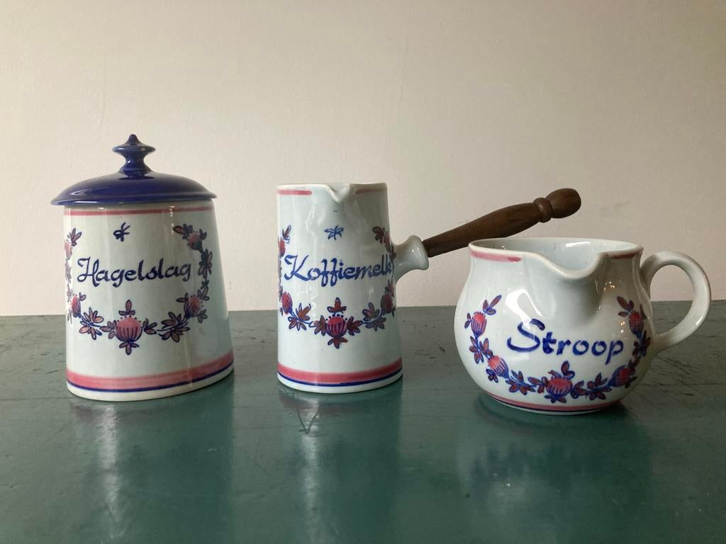 Vintage Zenith Hagelslag, Koffiemelk & Stroop Set, Antiek en Kunst, Ophalen of Verzenden
