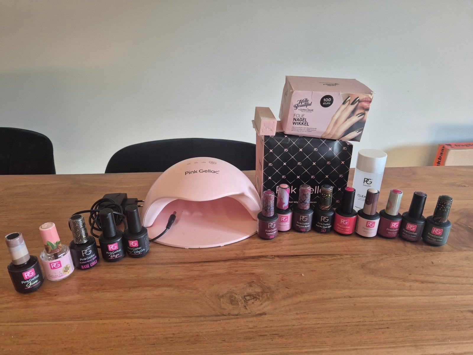 Pink Gellac Startpakket met Lamp en 9 Kleuren, Ophalen of Verzenden, Zo goed als nieuw, Overige typen