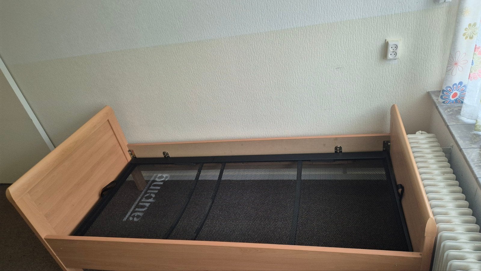 Auping eenpersoonsbed 200x90cm met verstelbare bodem, Ophalen, 90 cm, Eenpersoons, 200 cm
