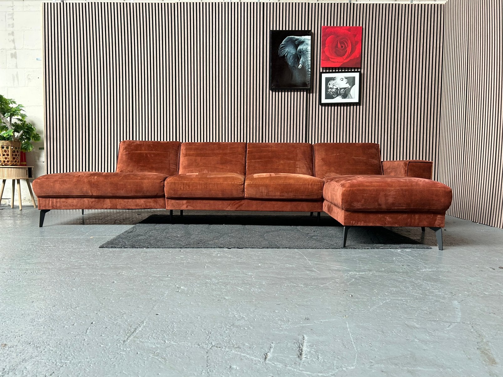 GRATIS LEVERING Velvet Loungebank Pronto 345X165 GEREINIGD