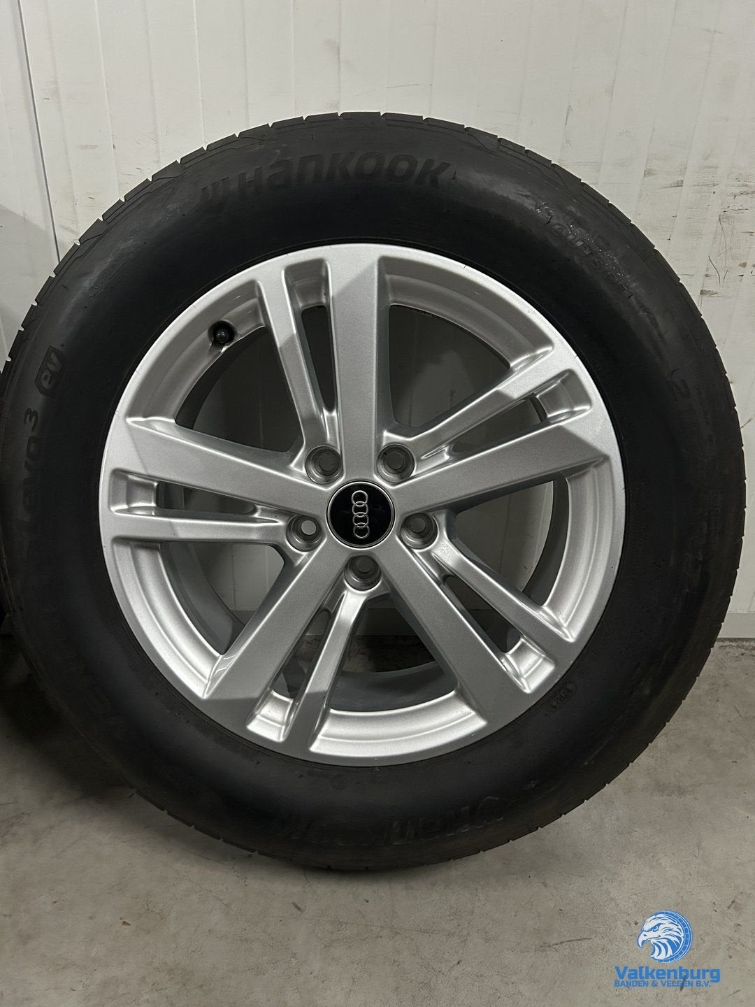 7mm! Originele Audi Q3 17 inch velgen 5x112 zomerbanden 215/, -, -, Banden en Velgen, 17 inch