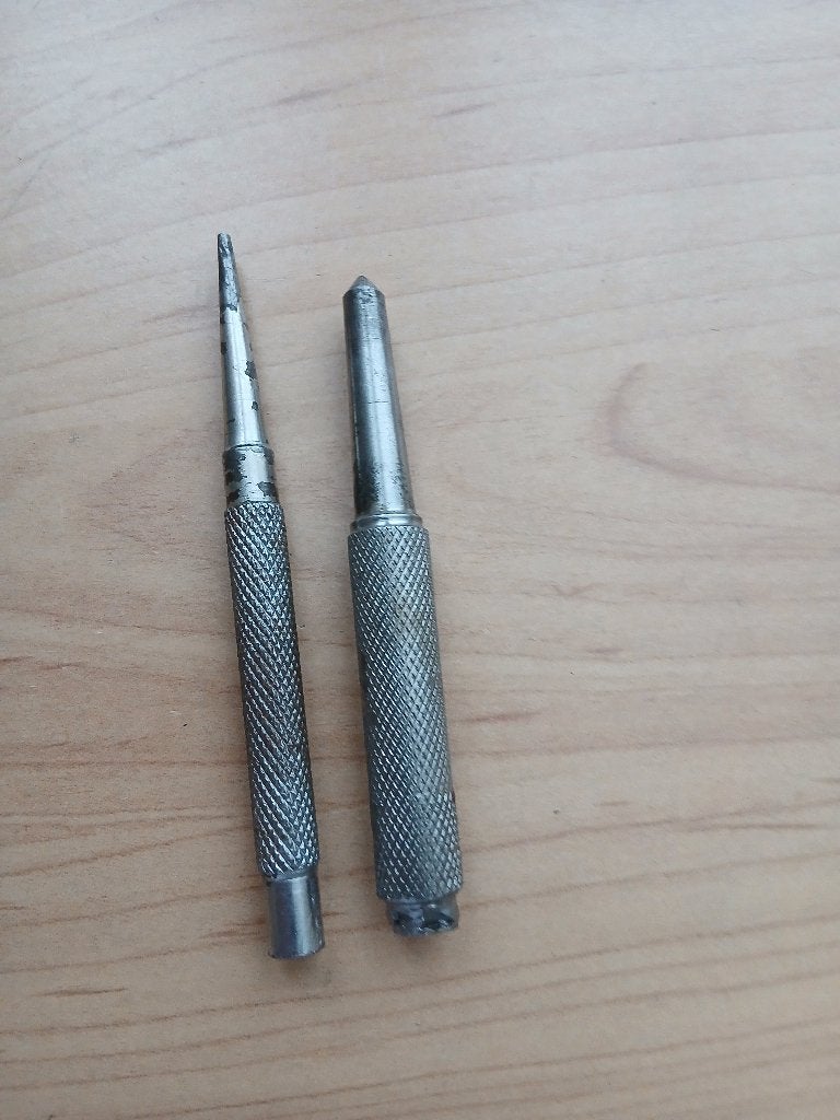 een set met 1 centerpunt en een drevel, Ophalen of Verzenden, Gebruikt, Overige typen