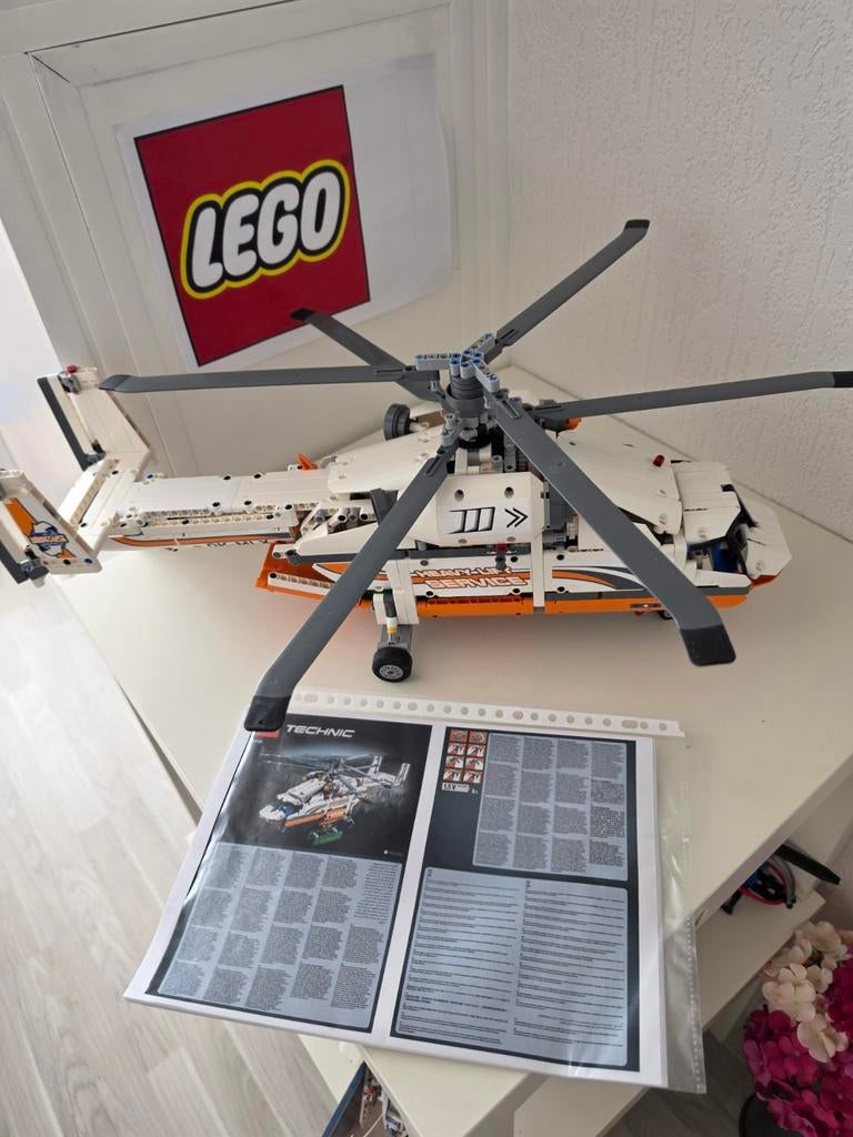 Lego technic helikopter 42052, Ophalen of Verzenden, Wasrek