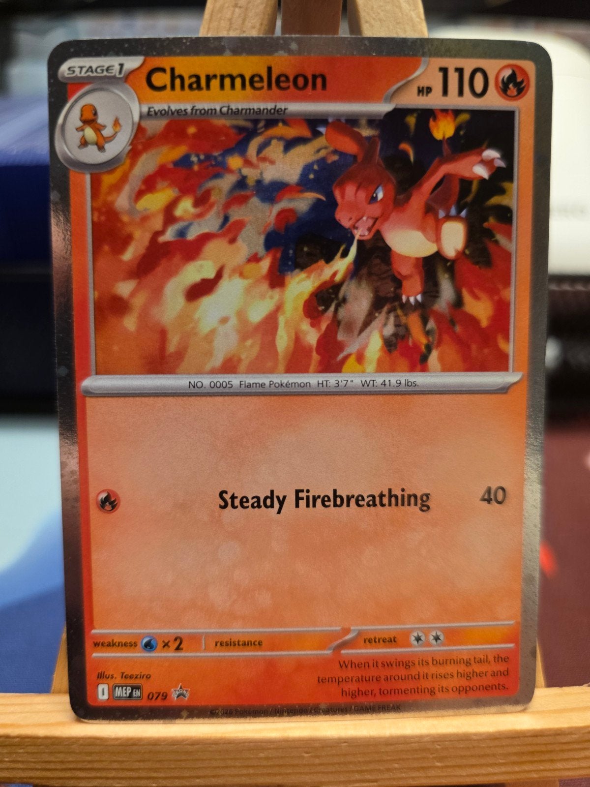 Pokemon Promo Charmeleon 079, Verzenden, Zo goed als nieuw, Losse kaart, Foil