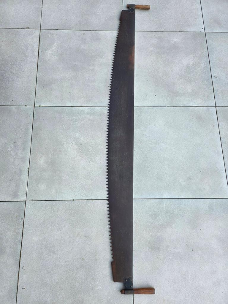 Vintage Trekzaag Blad 180 cm - TIEGEL GUSSSTAHL, Ophalen of Verzenden