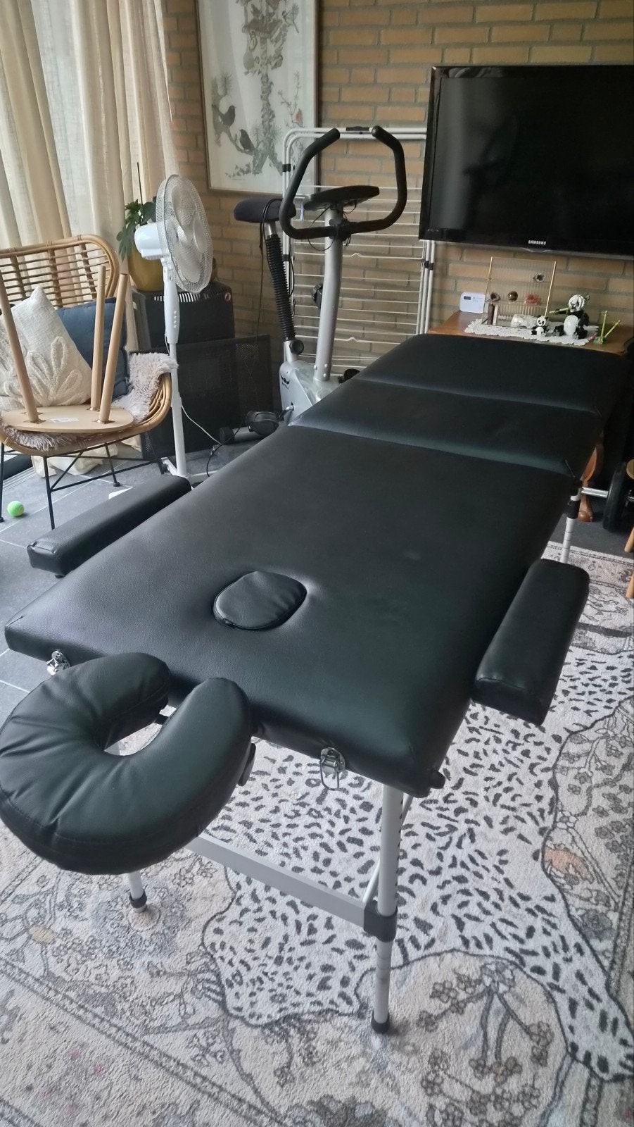Opvouwbare Massagetafel met Hoofdsteun en Armleuningen, Sport en Fitness, Massageproducten, Ophalen, Zo goed als nieuw, Massagetafel