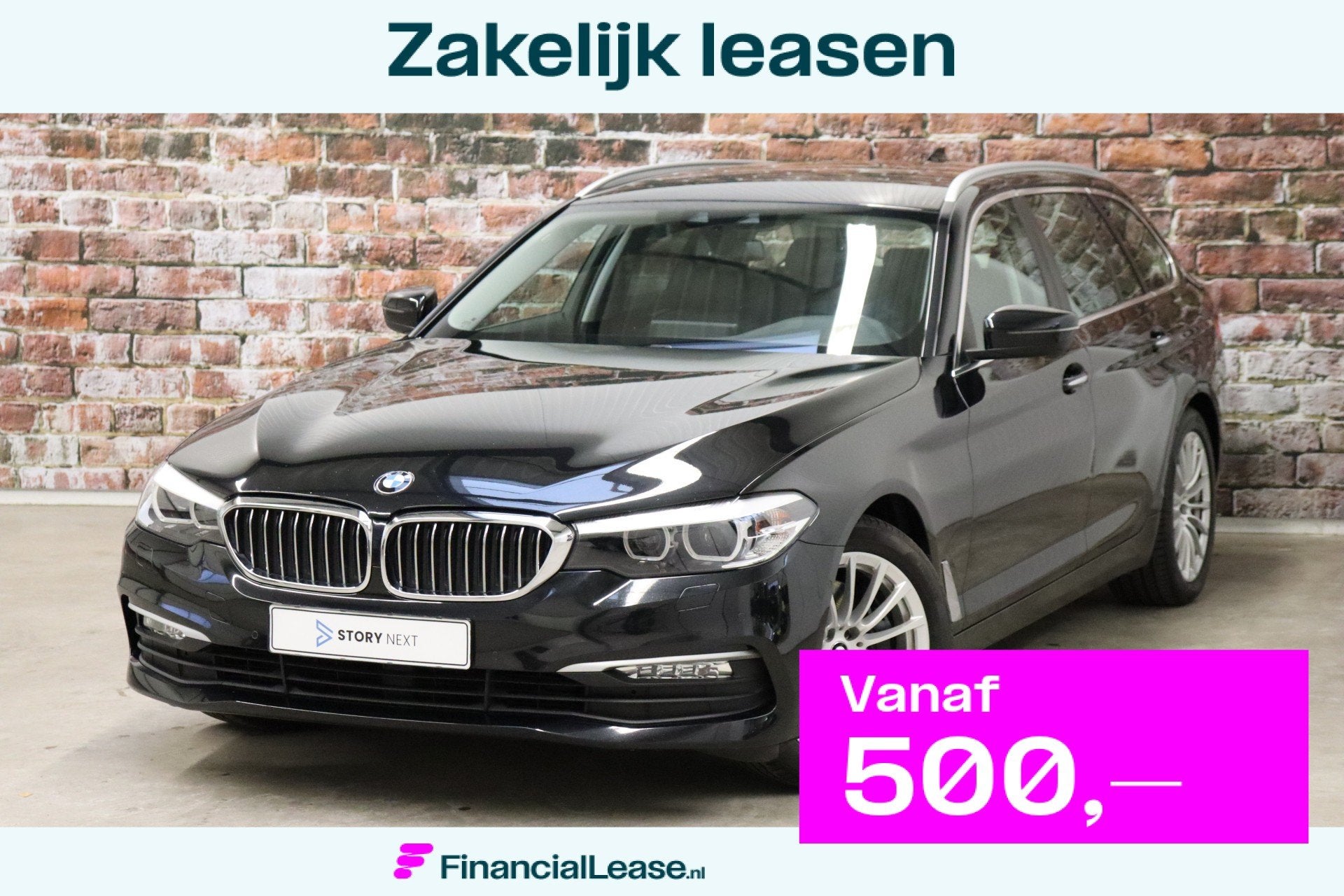 BMW 5 Serie Touring 540i xDrive High Executive Automaat / Ha, Dealer onderhouden, Gebruikt, 2000 kg, Leder