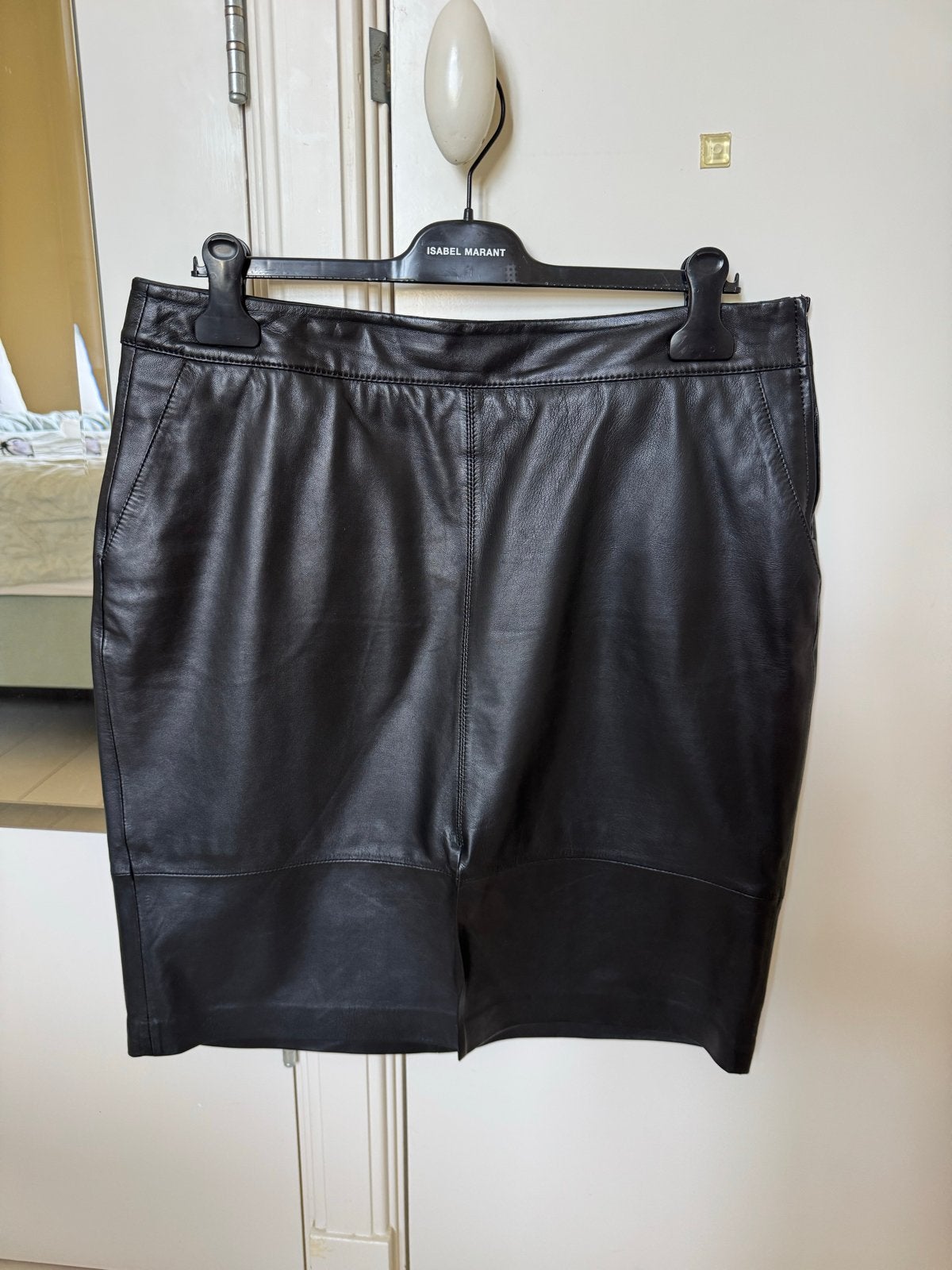 Studio AR Leren Rok Zwart Maat 42/44 (L), Kleding | Dames, Rokken, Zwart, Maat 42/44 (L), Ophalen of Verzenden, Zo goed als nieuw