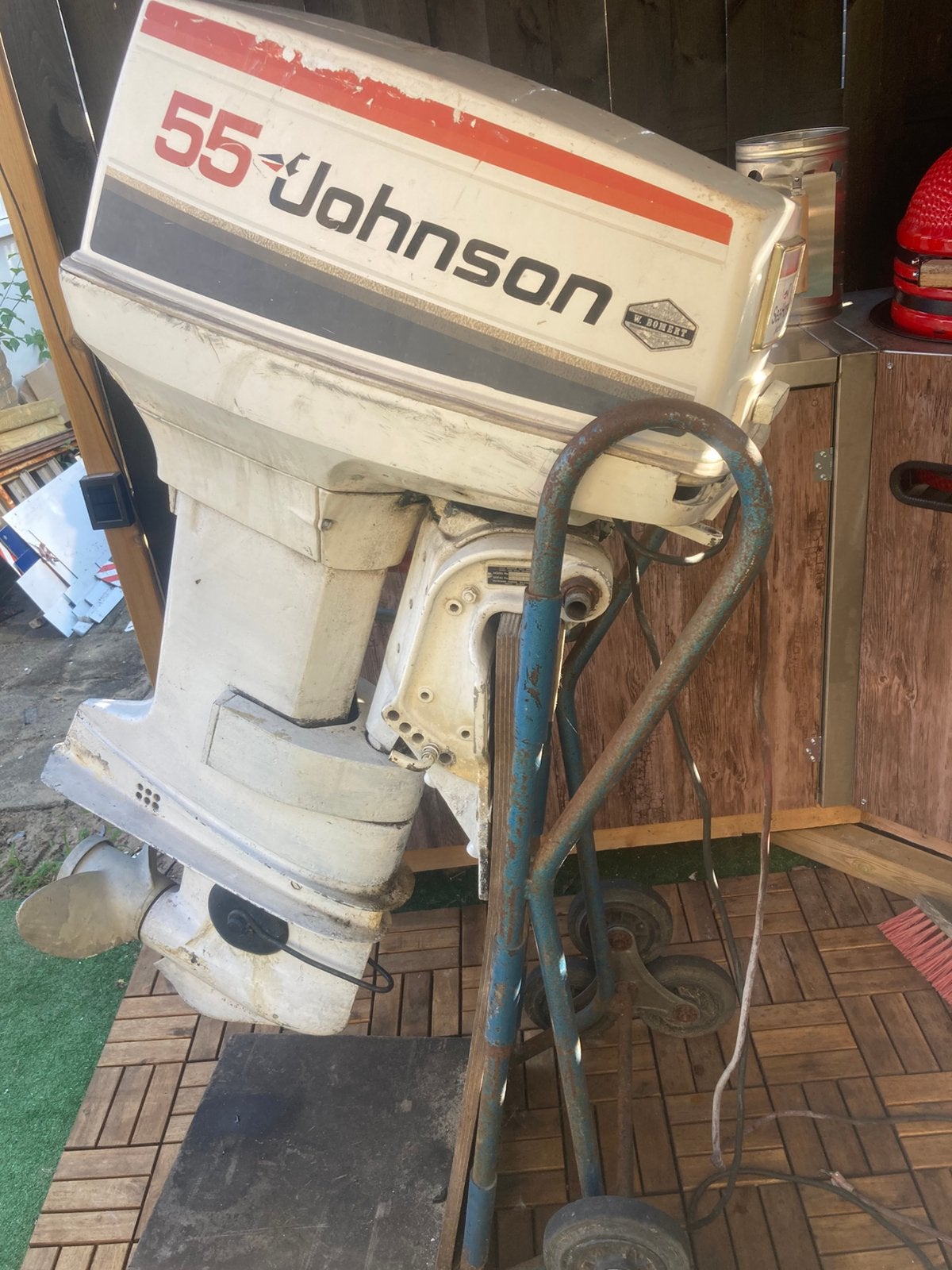 Te koop 55 pk Johnson, Watersport en Boten, Ophalen, Gebruikt