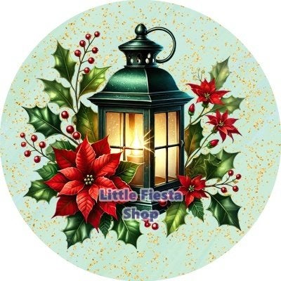 lf1264 luxe icing lantaarn 20cm eetbare taart print topper, Ophalen of Verzenden, Nieuw, Taarten, Versiering