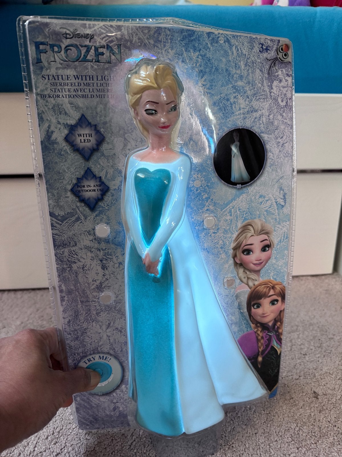 Elsa Nachtlamp Frozen - Nieuw in verpakking, Ophalen of Verzenden, Nieuw, Overige typen