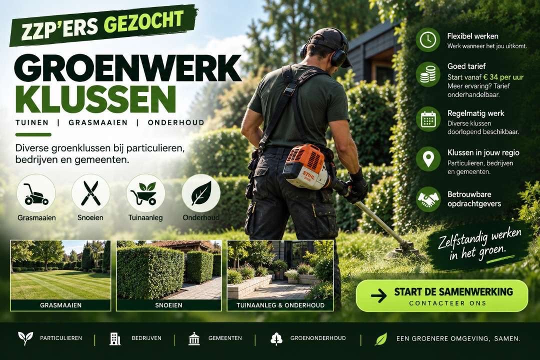 Groen werk zzp omgeving arnhem