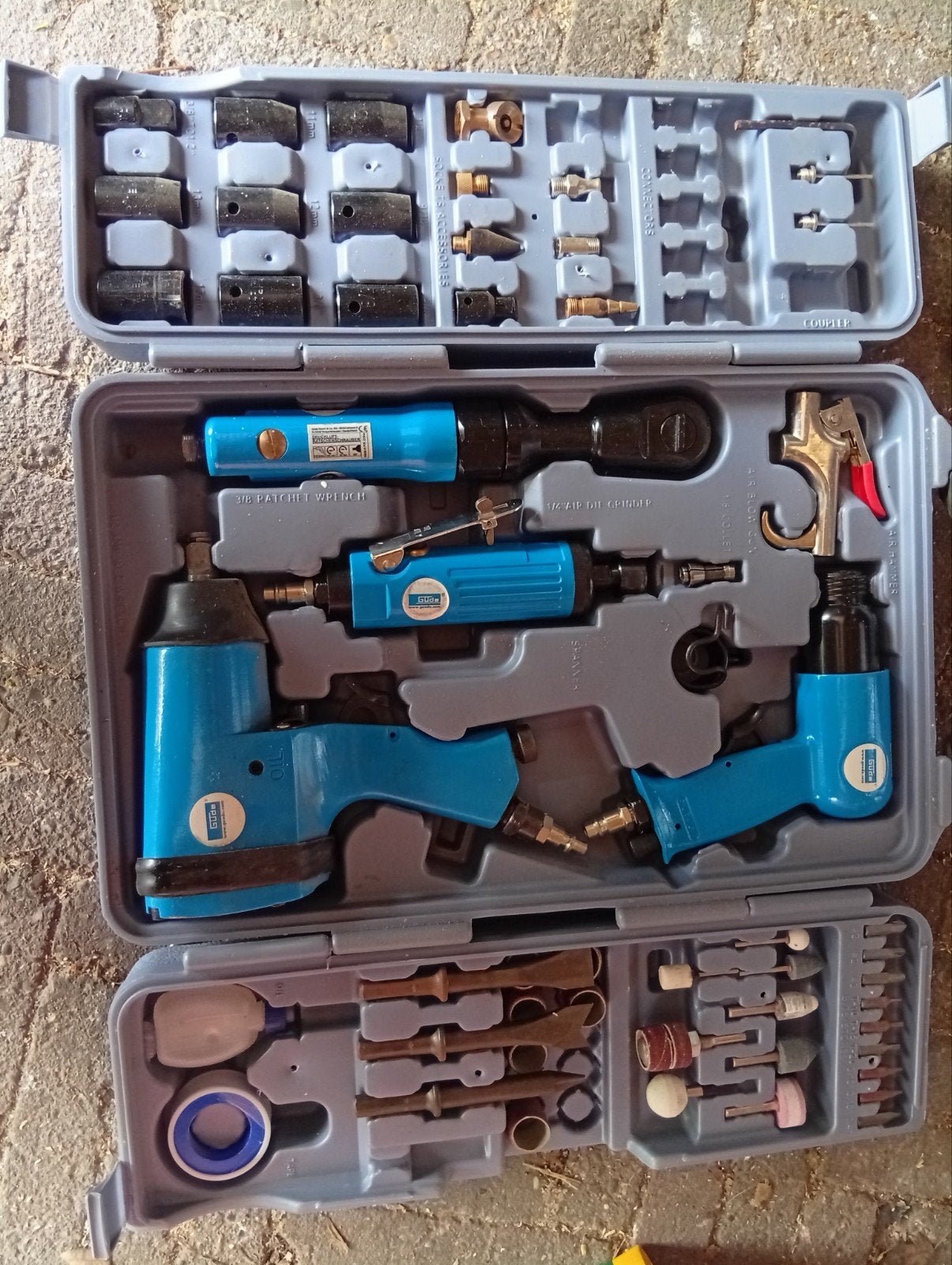 Gude DrukLucht Gereedschap Set 71-TLG, Ophalen of Verzenden, Gebruikt, Gereedschapsset, Overige merken