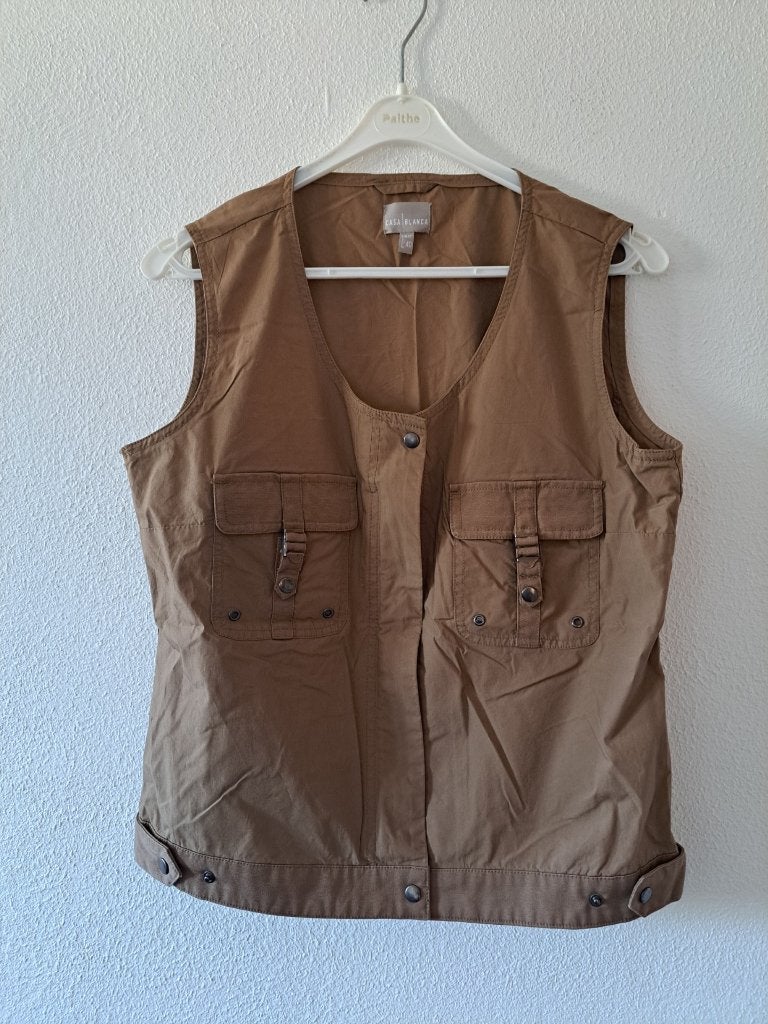 bruin casa blanca hesje maat 40, Kleding | Dames, Bodywarmers, Maat 38/40 (M), Bruin, Casa blanca, Ophalen of Verzenden