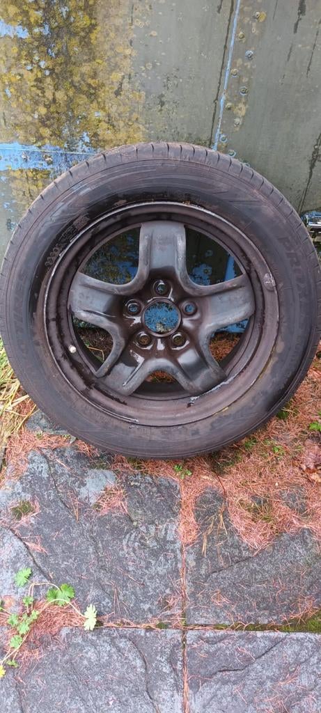 Set zomerbanden op stalen velg, Auto-onderdelen, Banden en Velgen, Banden en Velgen, Zomerbanden, Ophalen