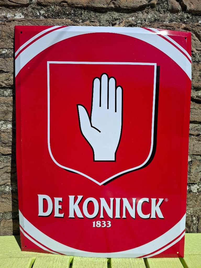 Authentiek zeldzaam Reclamebord De Koninck, Ophalen of Verzenden, Nieuw, Reclamebord, Plaat of Schild, De Koninck