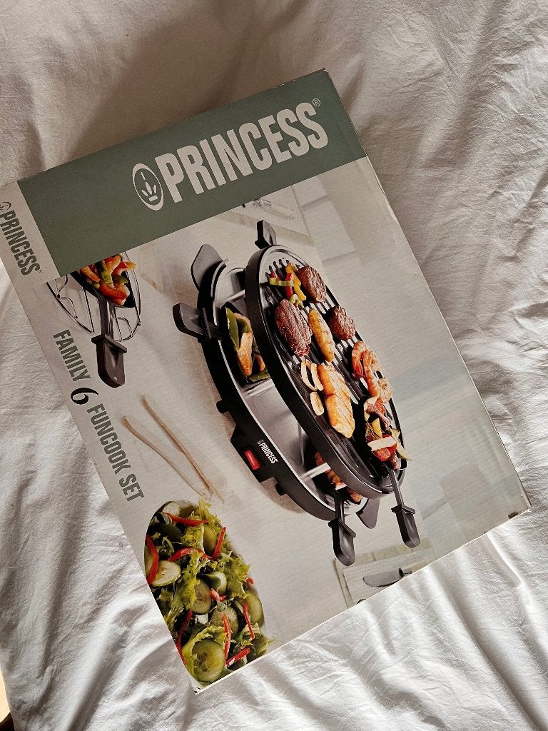 Gezellig gourmetten! Princess Family 6 Funcook Set (Compleet, Witgoed en Apparatuur, Ophalen of Verzenden, Zo goed als nieuw, 4 t/m 7 personen