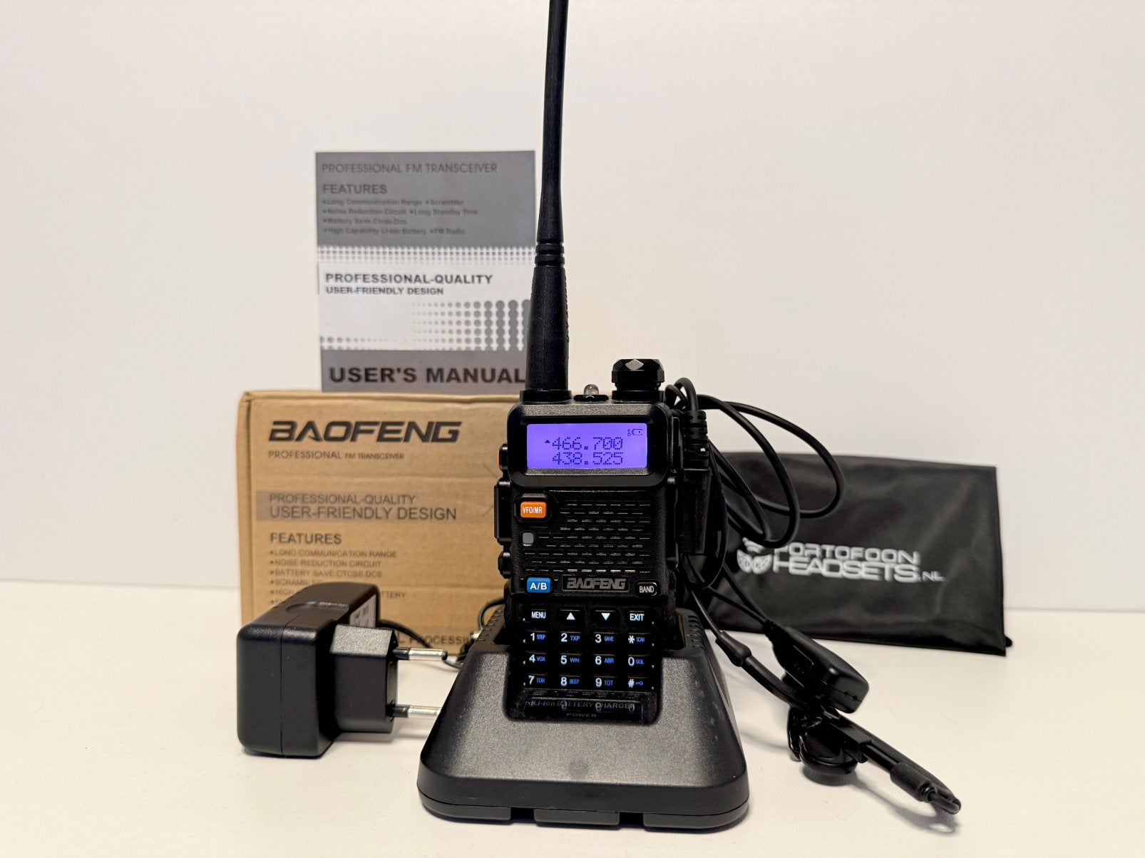 Boafeng UV-5R portofoon, 5 tot 15 km, Ophalen of Verzenden, Zo goed als nieuw, Portofoon of Walkie-talkie