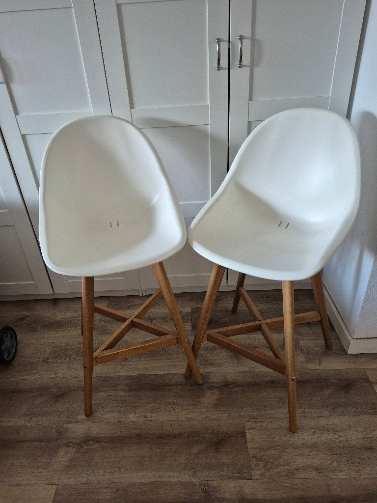 2x Ikea Fanbyn Barkrukken, 60 tot 90 cm, Zo goed als nieuw, 2 krukken, Ophalen