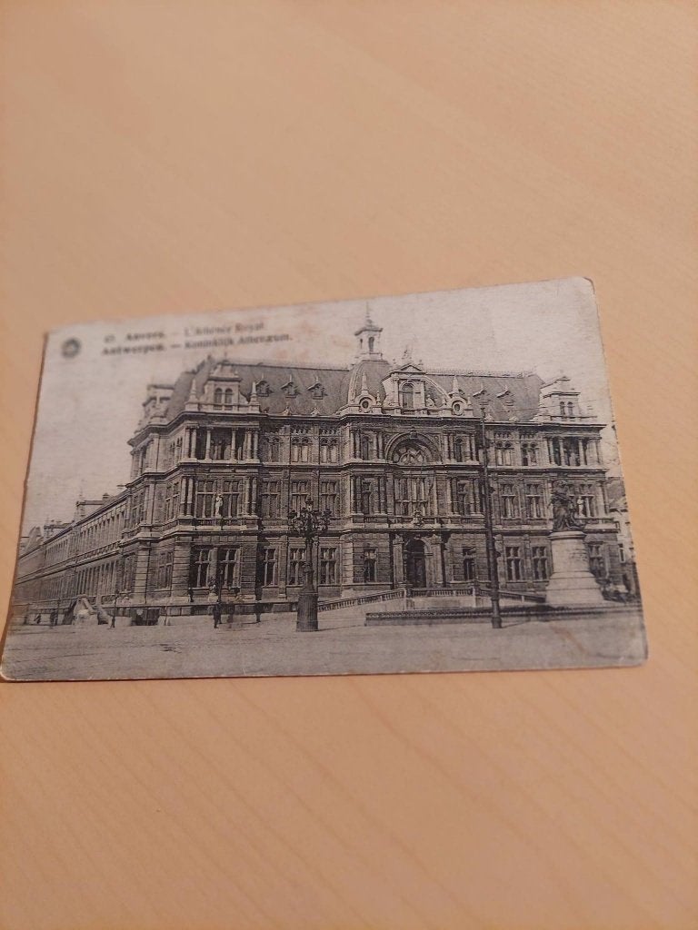 kaart Antwerpen koninklijk athenaeum, Ophalen of Verzenden, Voor 1920, Gelopen, Gebouw