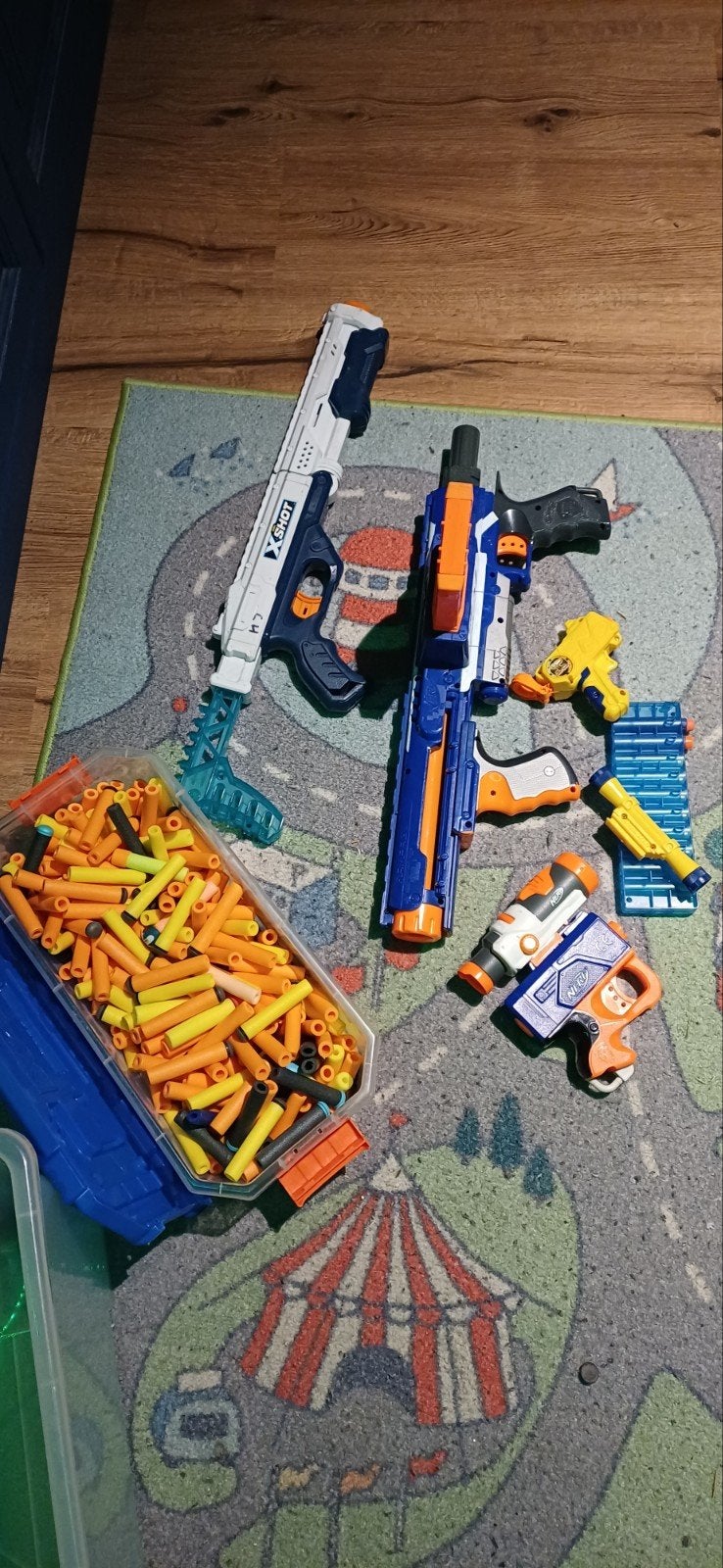 nerf geweren en pijltjes, Ophalen