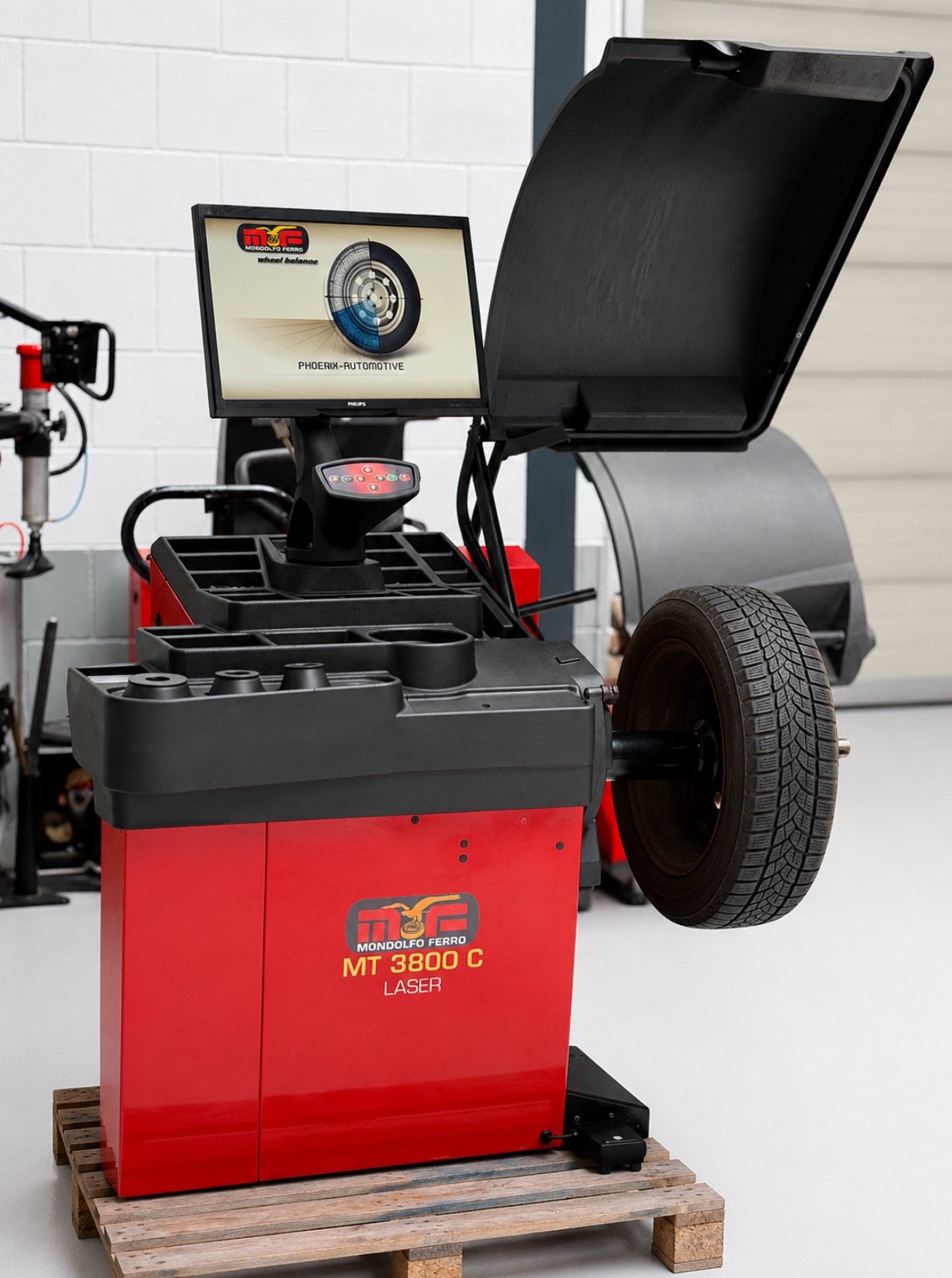Mondolfo MT3800 C Proffesionele balanceer machine, Ophalen, Zo goed als nieuw