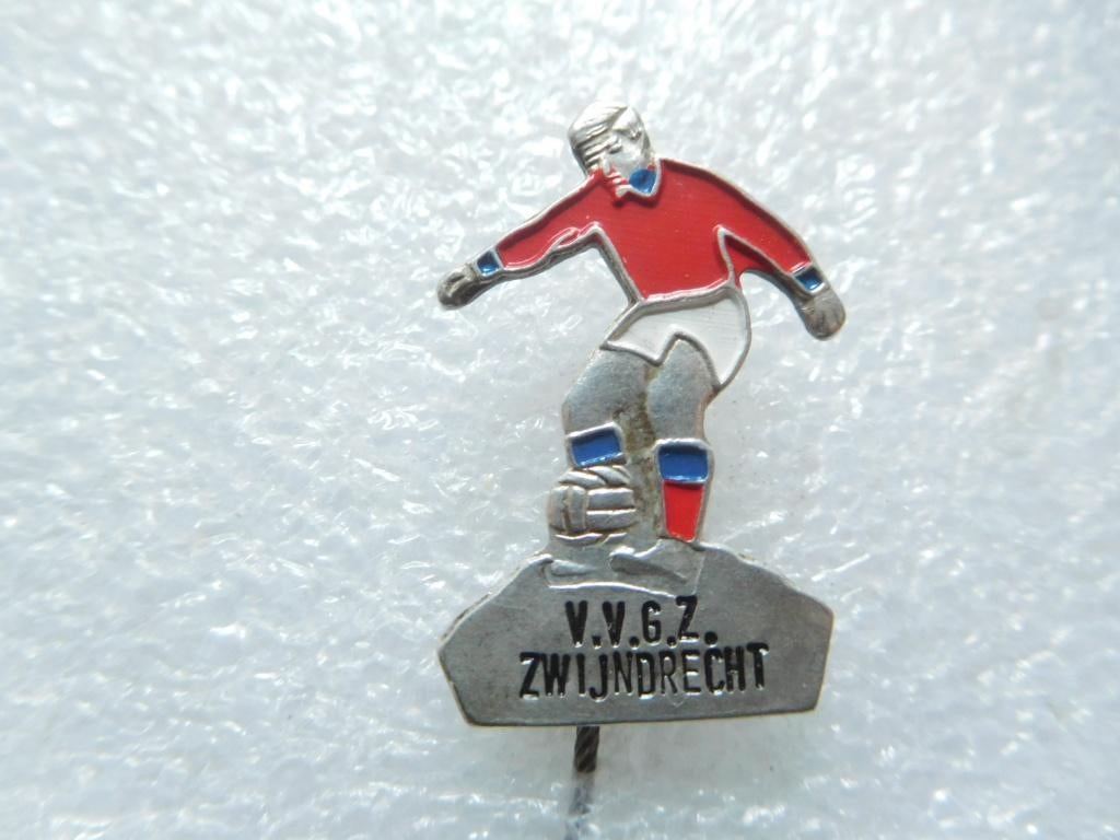 speldje voetballer V.V.G.Z. Zwijdrecht, Ophalen of Verzenden, Zo goed als nieuw, Overige onderwerpen