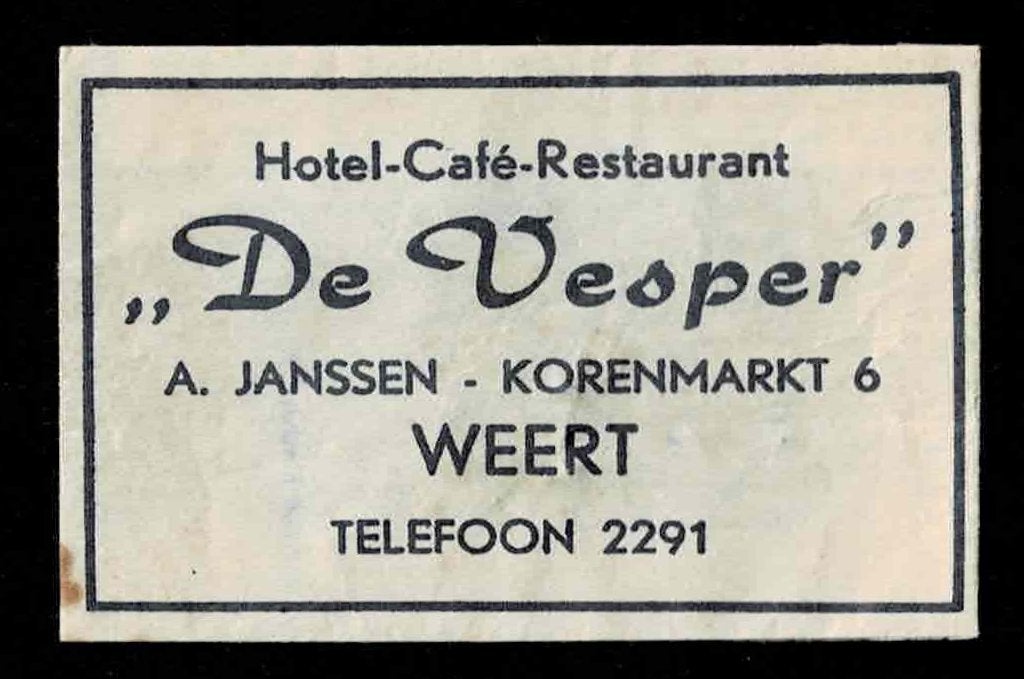 suikerzakje 1555 De Vesper Weert, Ophalen of Verzenden, Nederland