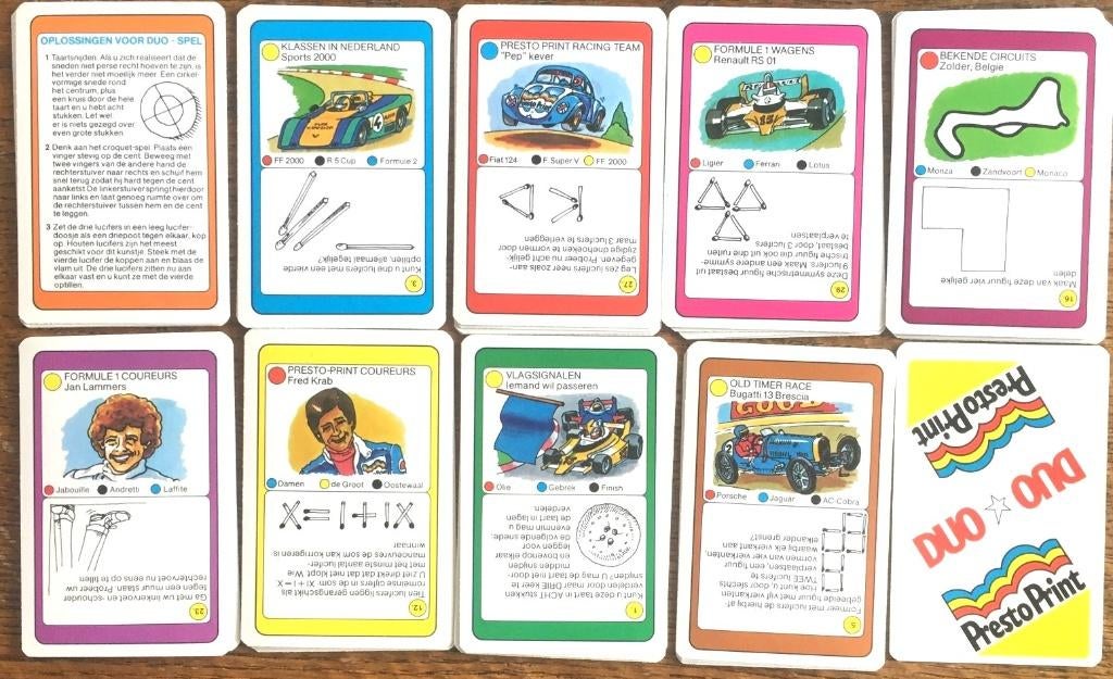 DUO PrestoPrint Kwartet en een Puzzel met oa Jan Lammers, Verzamelen, Verzenden, Nieuw, Kwartet(ten)