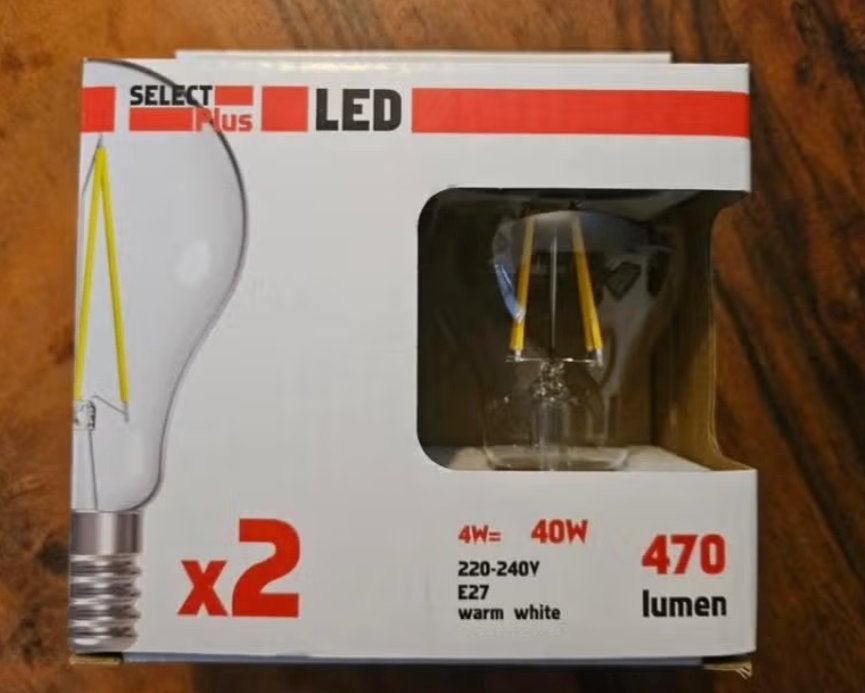 Te ruil: 2 nieuwe ledlampen warm licht, Led-lamp, Nieuw, Minder dan 10 watt, Warm wit