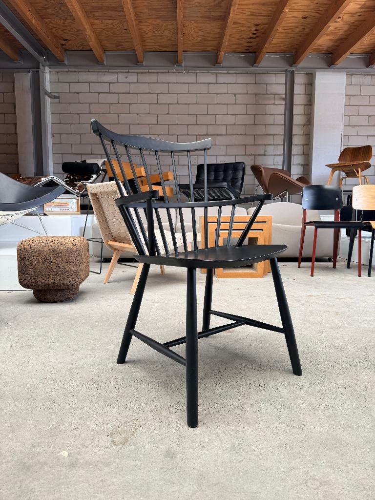 FDB Møbler J52B chair, Ophalen, Gebruikt, Zwart, Scandinavisch
