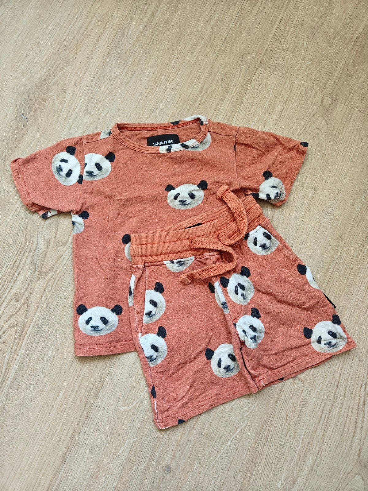 Snurk kindersetje met lieve panda's, maat 92, Gebruikt, Jongen of Meisje, Ophalen of Verzenden, Setje