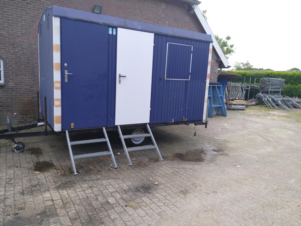 Schafwagen met toilet - Ideaal voor bouw of evenementen, Doe-het-zelf en Verbouw, Bouwketen en Schaftketen, Ophalen