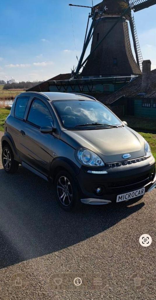 Microcar highland 45km / brommobiel 45 km wagen, Ophalen, Gebruikt, Benzine, Overige modellen