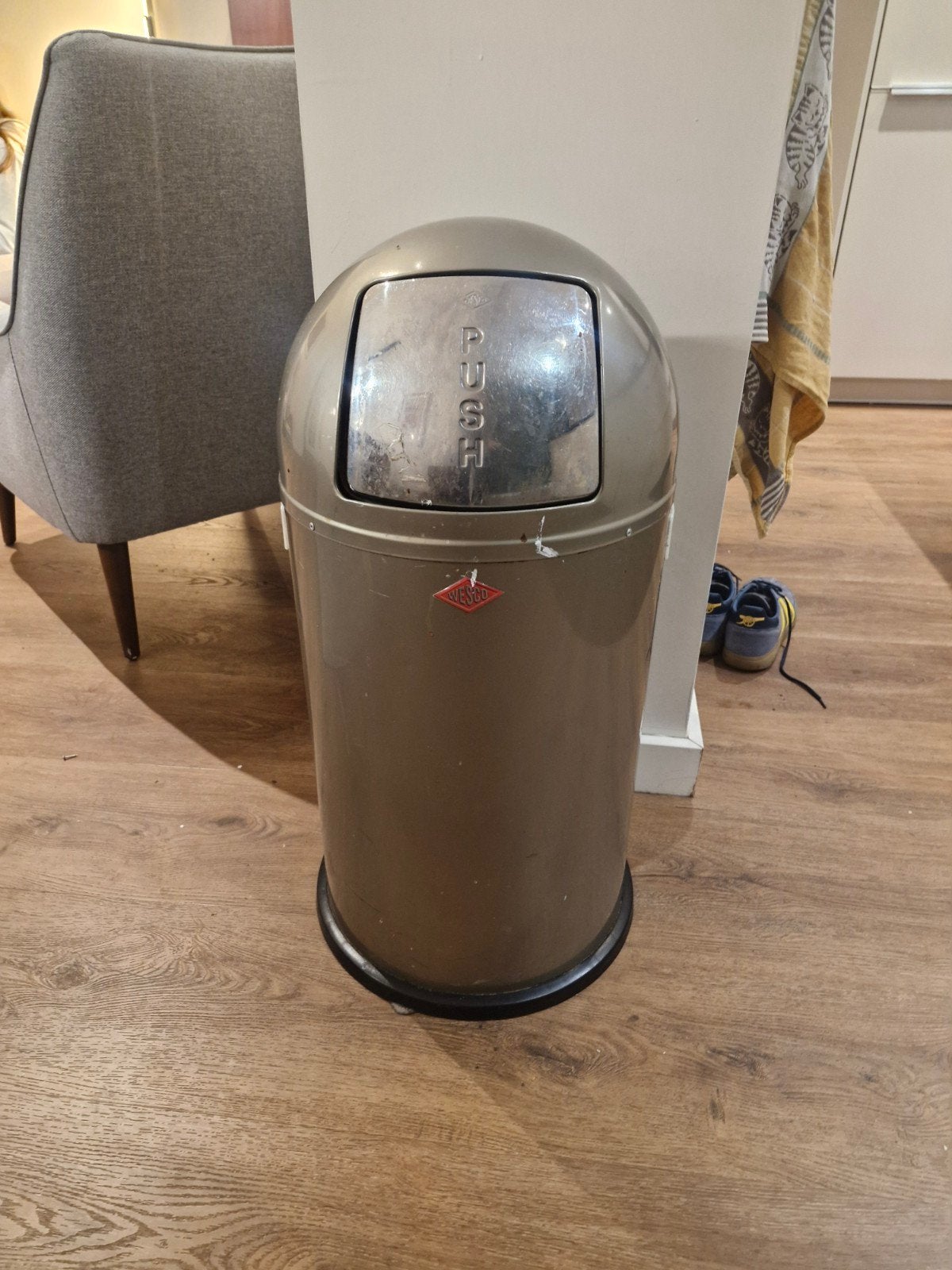 Wesco Vuilnisemmer - Klassiek Design, Ophalen, 50 – 75, Gebruikt, Metaal