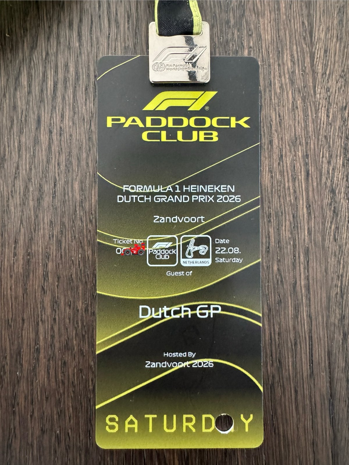 ️Paddock Club Formule 1 Dutch Grand Prix 2026, Verzenden, Gebruikt, Formule 1