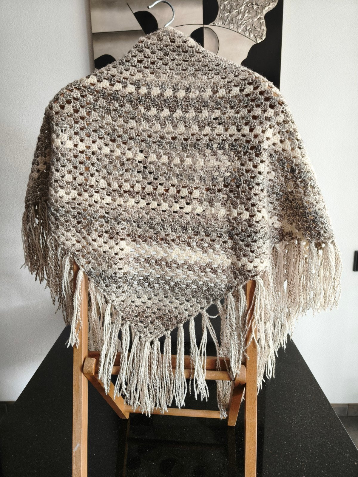 Mooie omslagdoek, sjaal, Ophalen of Verzenden, Zo goed als nieuw, Maat 46/48 (XL) of groter, Sjaal