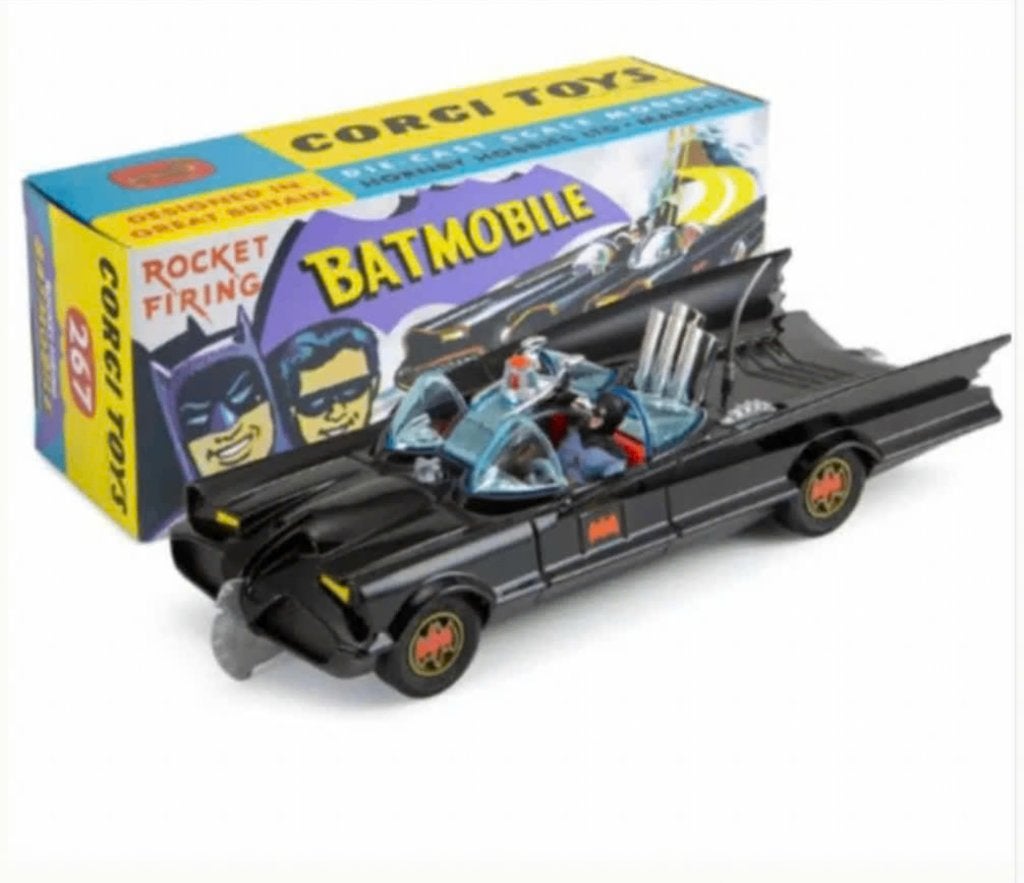 Batmobile CORGI Model Club GLANZEND ZWART SCHAAL 1:46 R 267