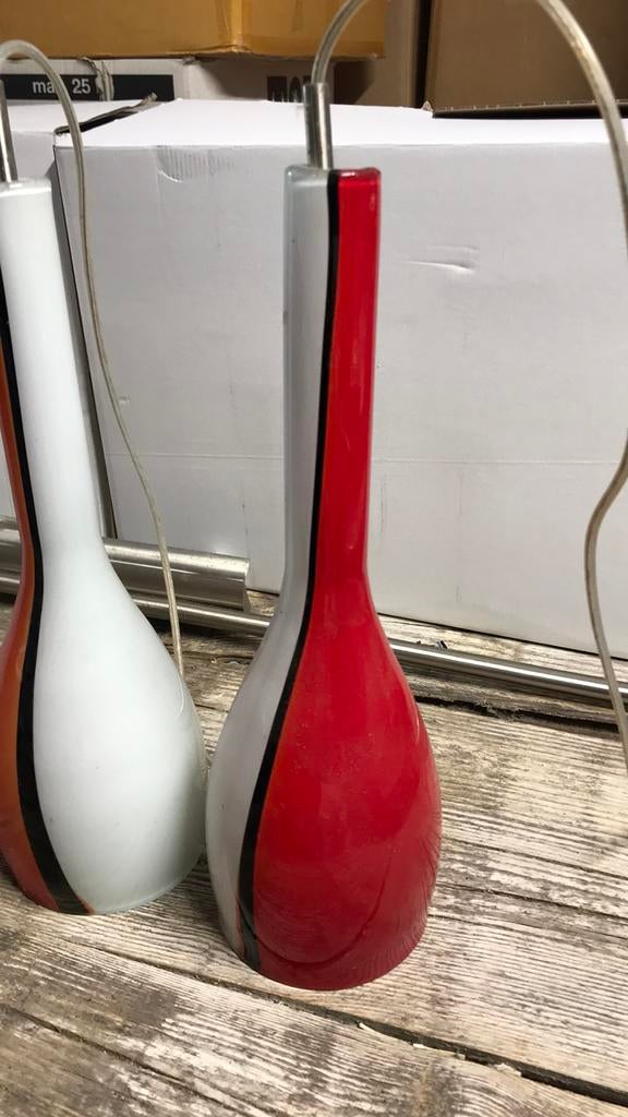 Prachtige Hanglamp met Murano glas, Gebruikt, Murano, Ophalen of Verzenden, Murano