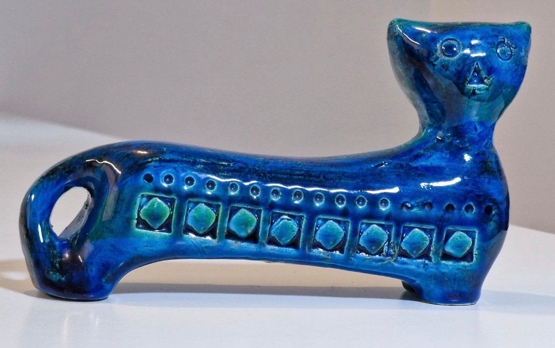 Bitossi kat 19,5cm in zeer goede staat, Antiek en Kunst, Ophalen of Verzenden
