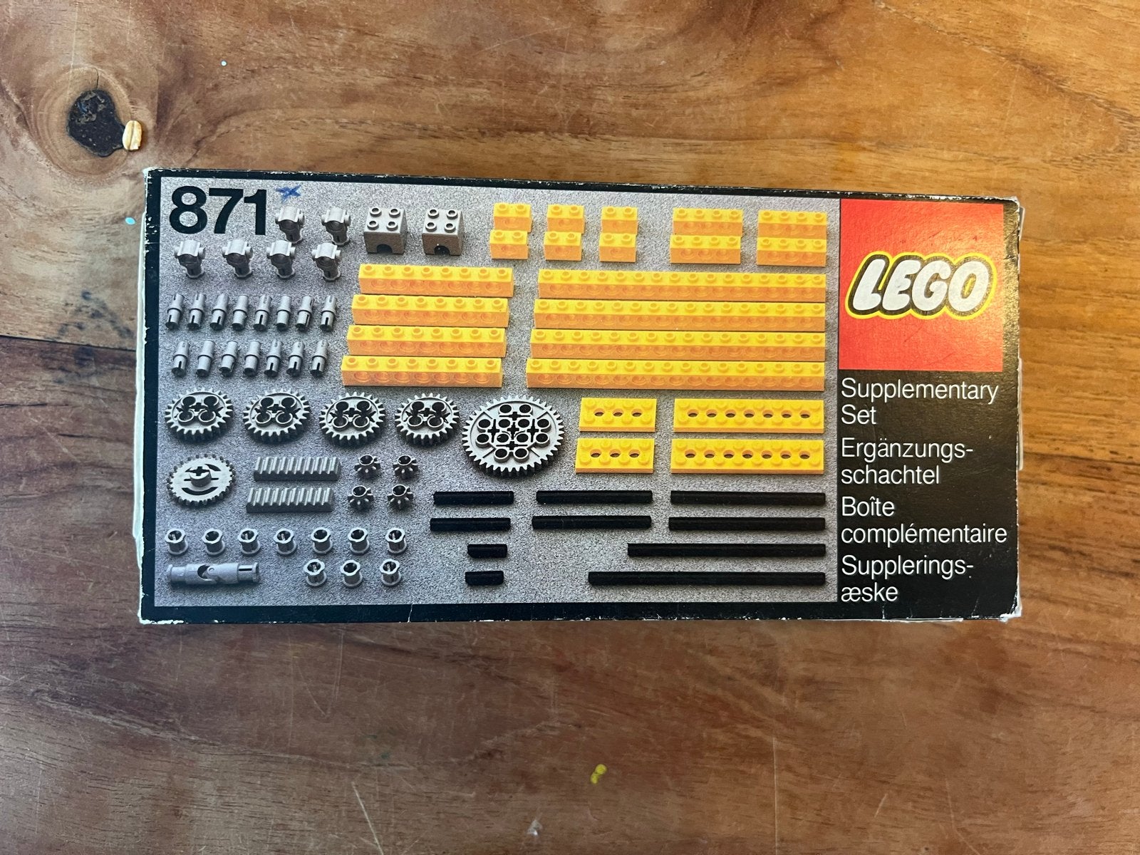 Vintage LEGO Technical Set 871 met doos en boekje, Ophalen of Verzenden, Gebruikt