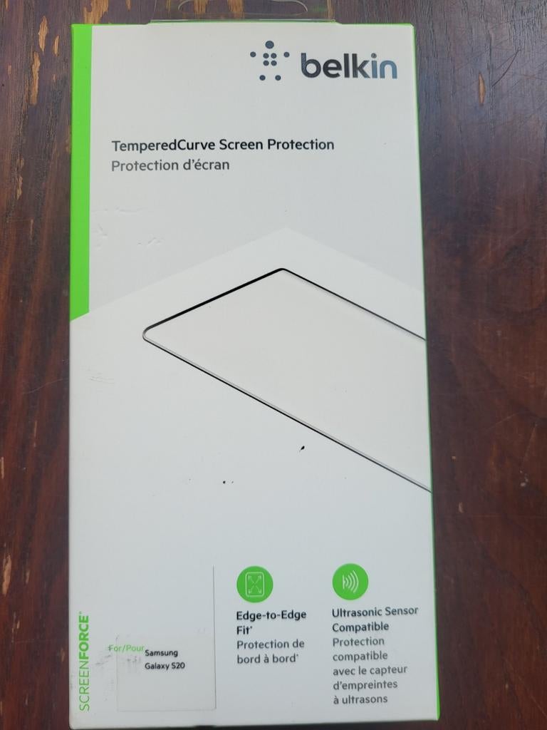 Belkin Screenprotector Samsung Galaxy S20, Ophalen of Verzenden, Nieuw, Overige modellen, Frontje of Cover