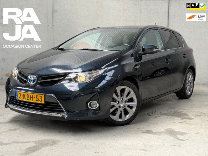 Toyota Auris 1.8 Hybrid Lease NAP Pano Cruise Clima Navi, Euro 5, Stof, Gebruikt, 4 cilinders