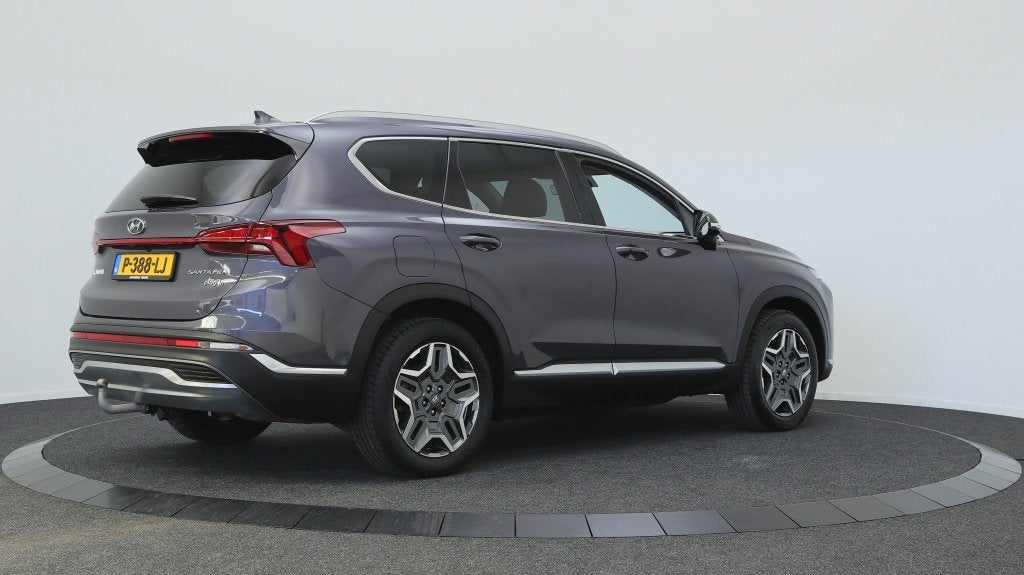 Hyundai Santa Fe 1.6 T-GDI PHEV Comfort Smart | Afn. Trekhaa, Auto's, Gebruikt, 4 cilinders, Blauw, Bedrijf