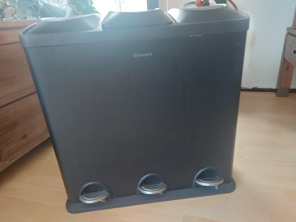prullenbakken homra 6060 cm, Kunststof, 50 tot 75 cm, 40 liter of meer, Ophalen of Verzenden