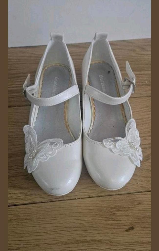Witte schoenen maat 33, Schoentjes, Meisje, Ophalen of Verzenden, Zo goed als nieuw